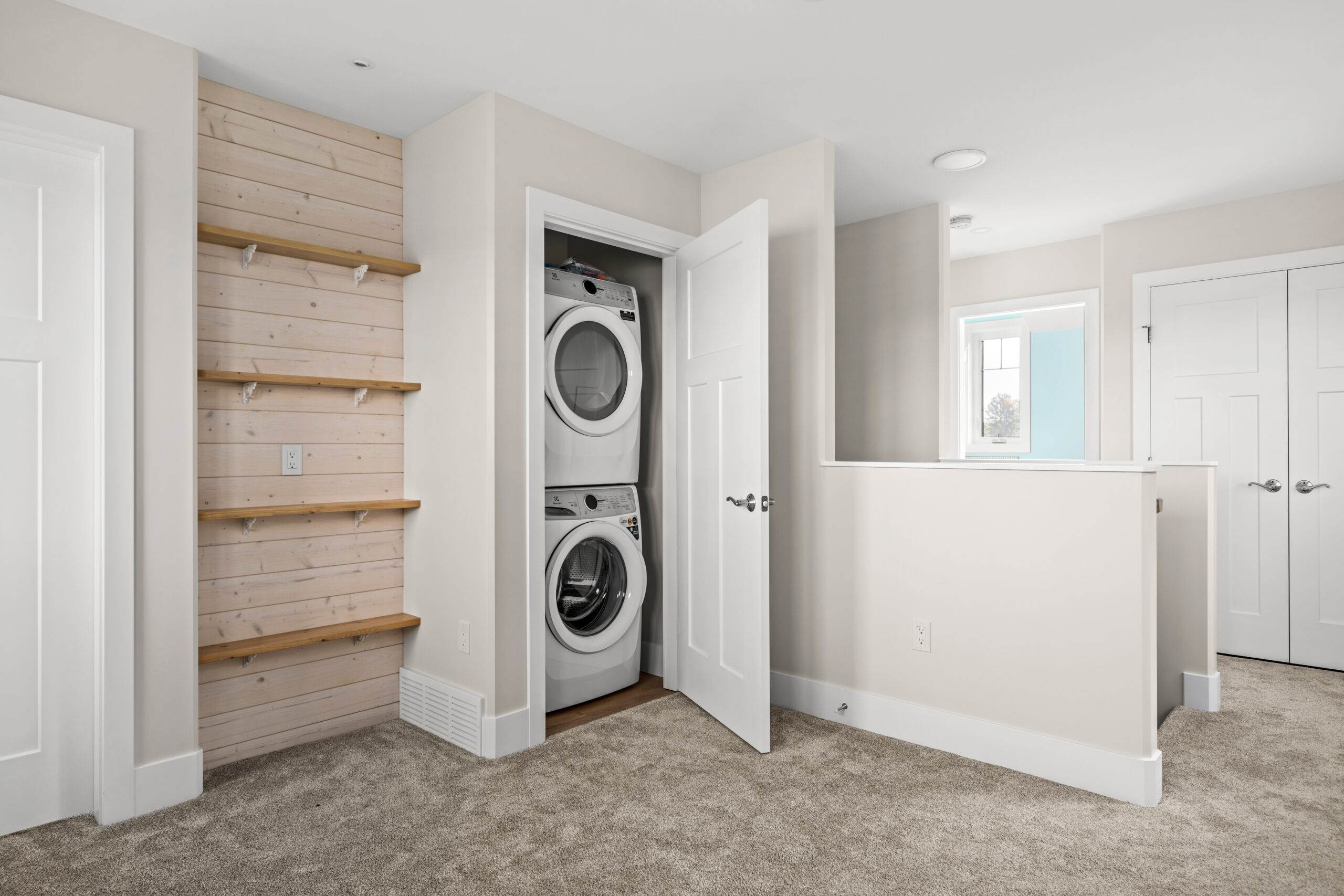 laundry set in closet