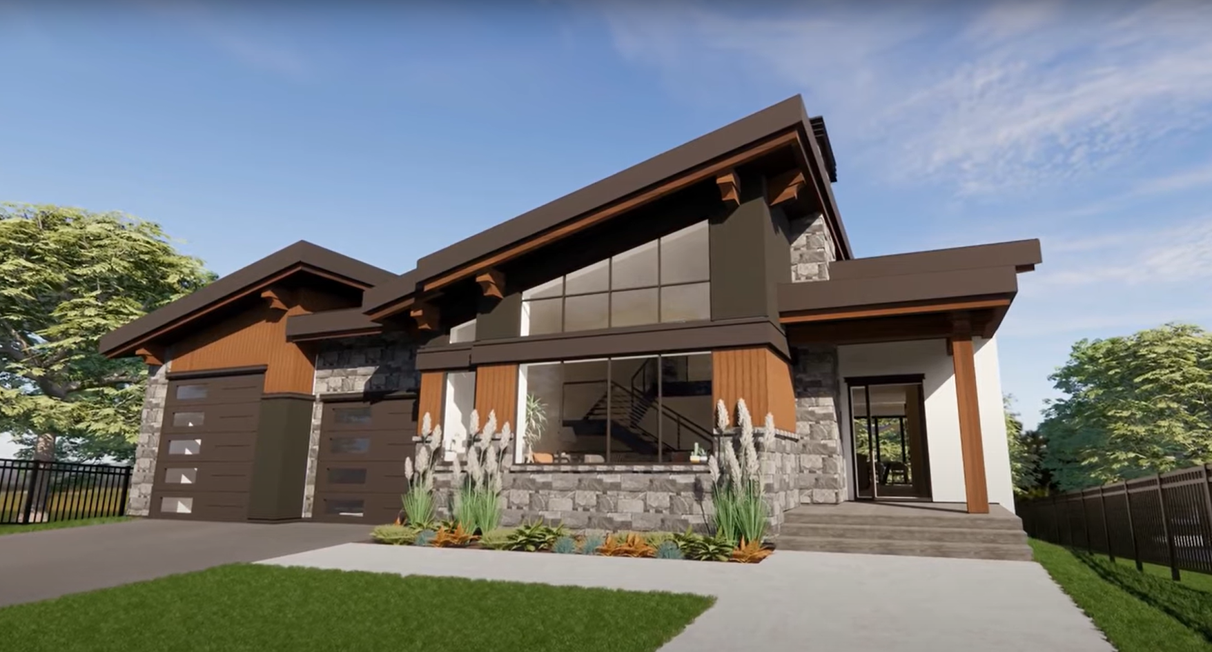 rendering of custom designed home