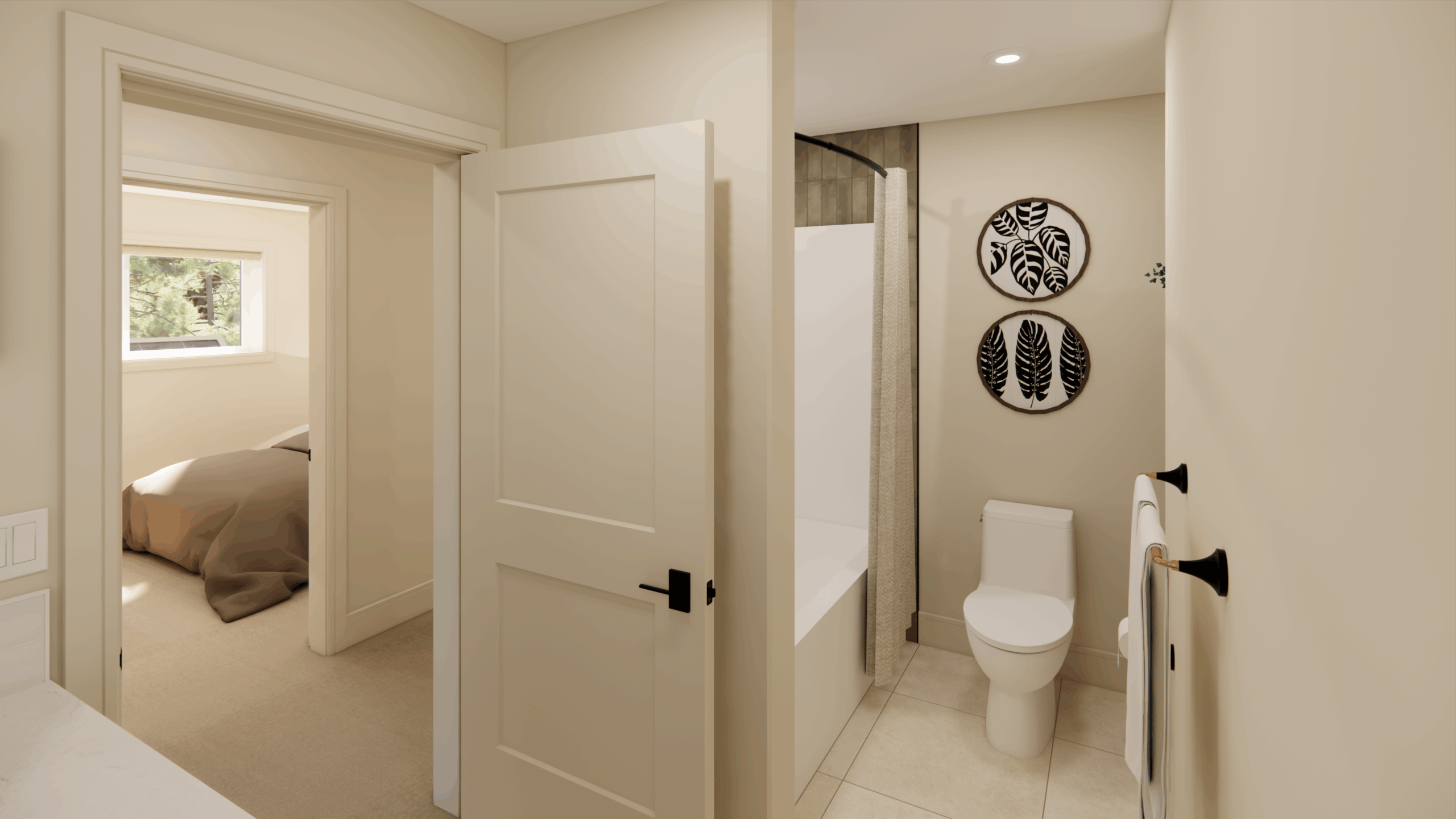 bathroom rendering picture of custom designed home by Vleeming Custom Homes