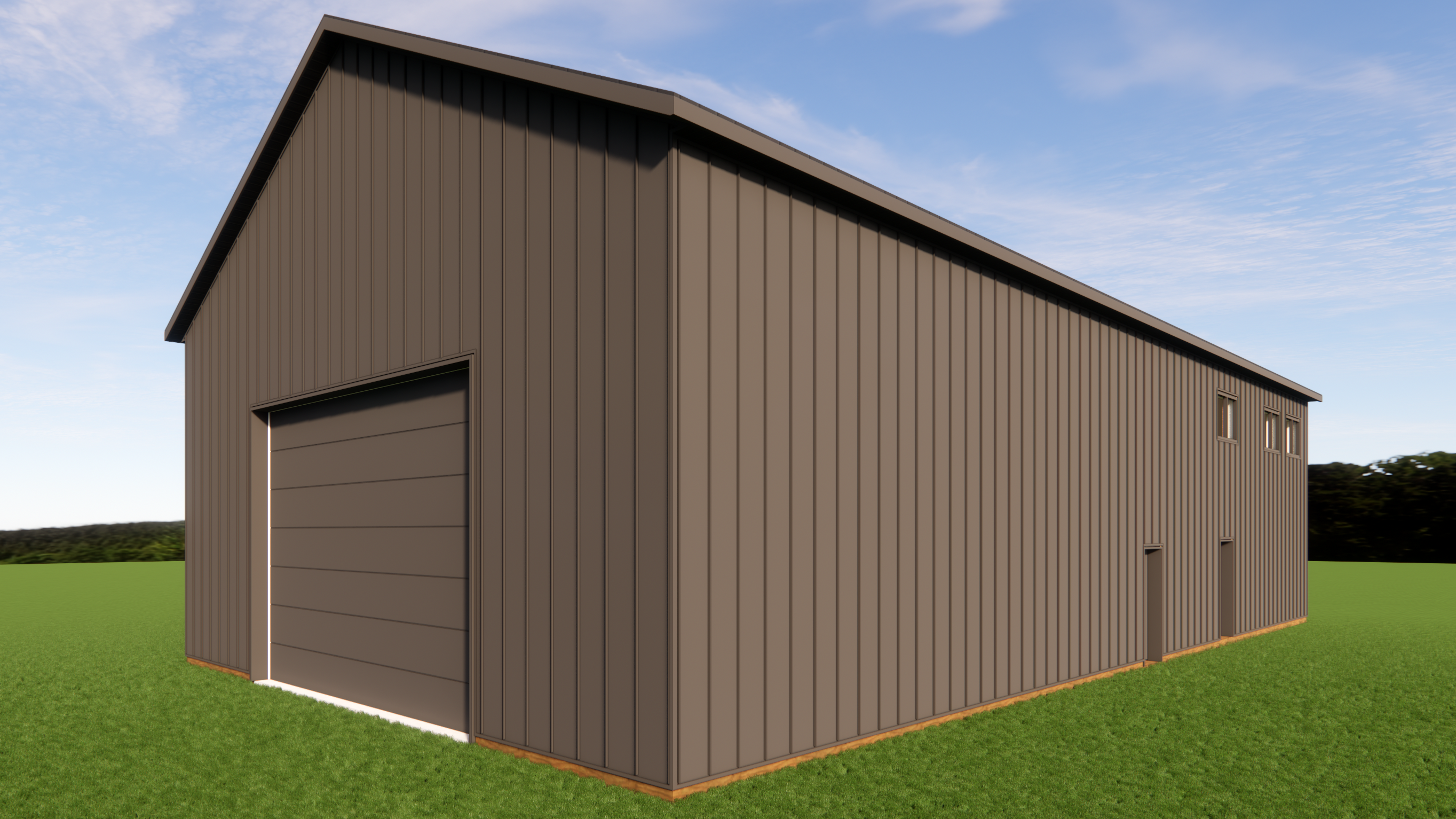 exterior rendering of a shop house