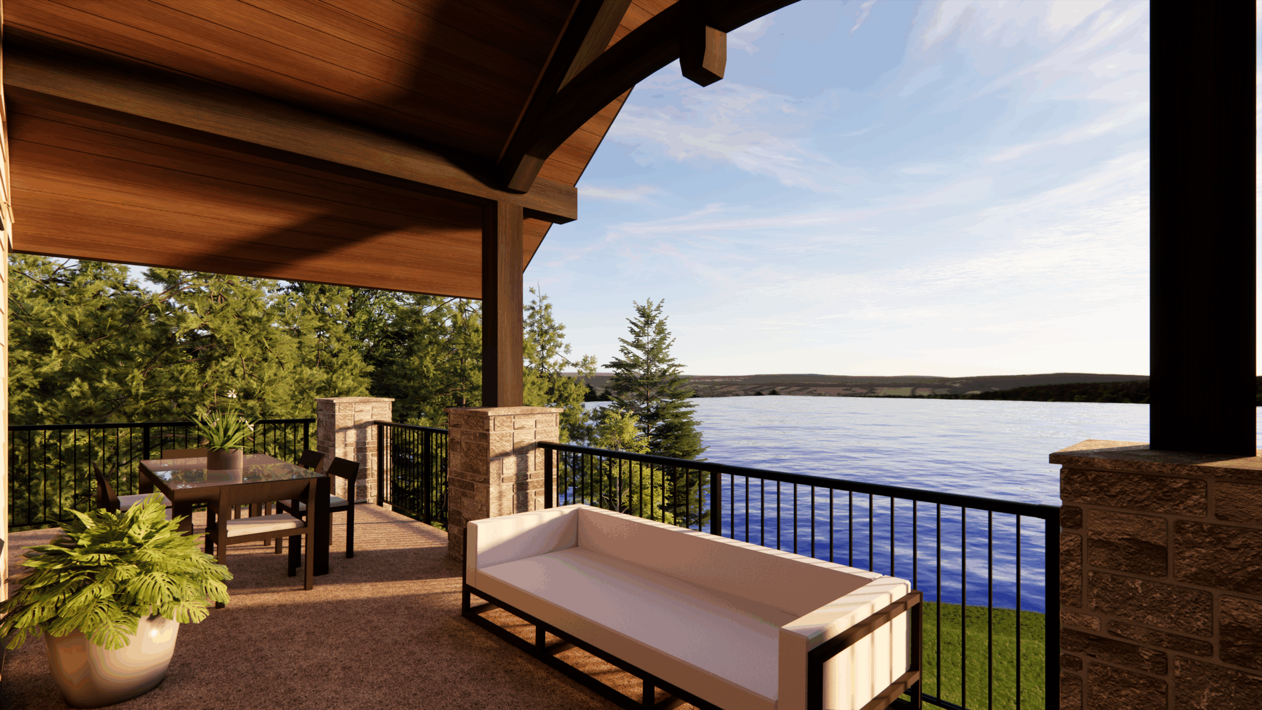 rendering picture of custom designed home by Vleeming Custom Homes