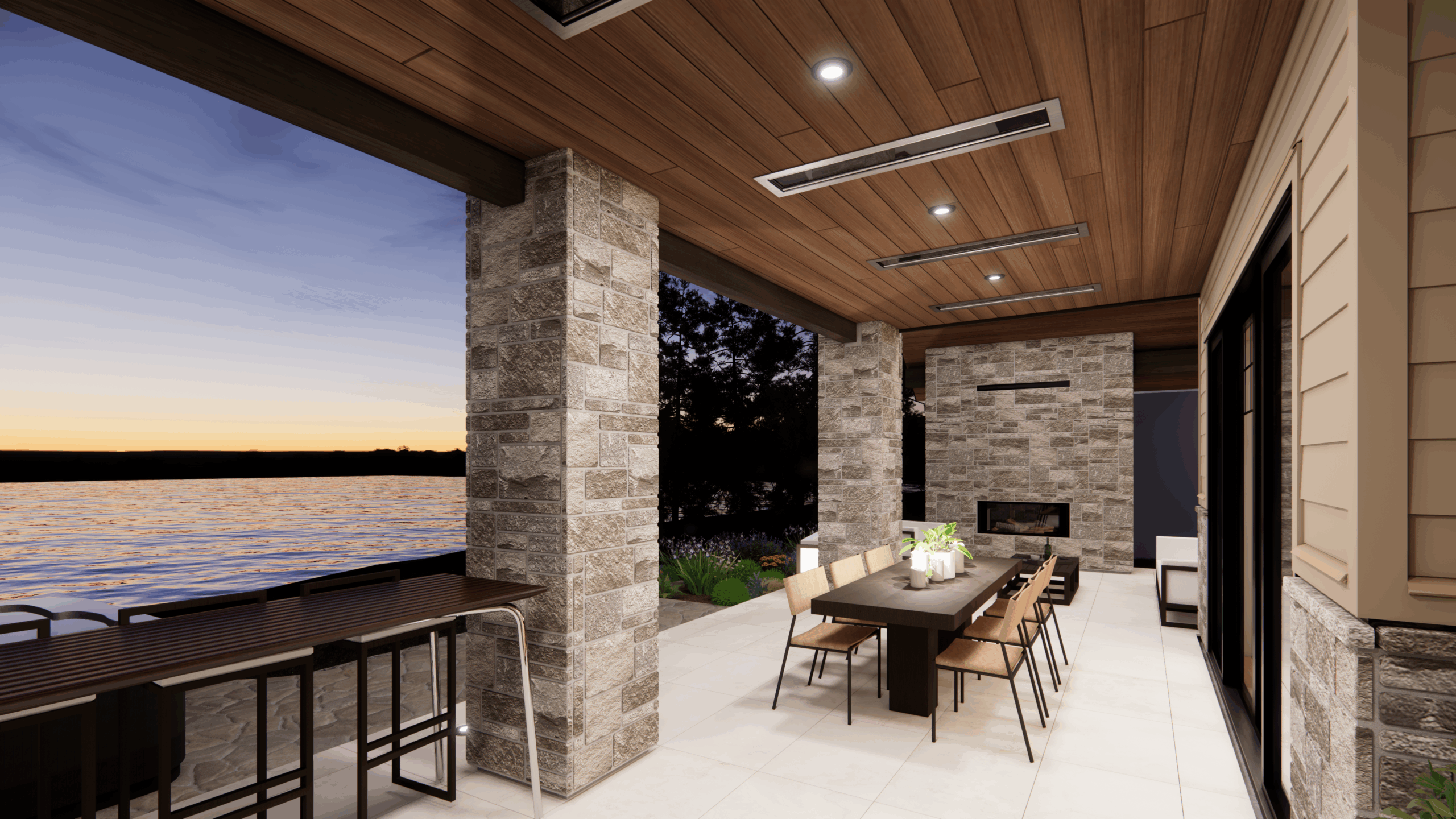 rendering picture of custom designed home by Vleeming Custom Homes