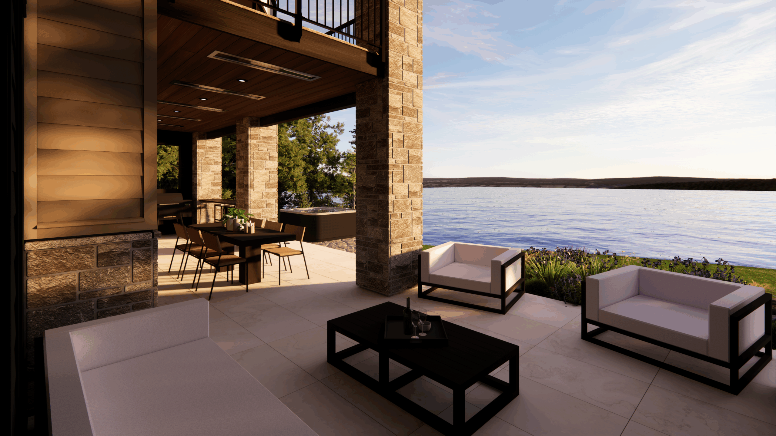 rendering picture of custom designed home by Vleeming Custom Homes