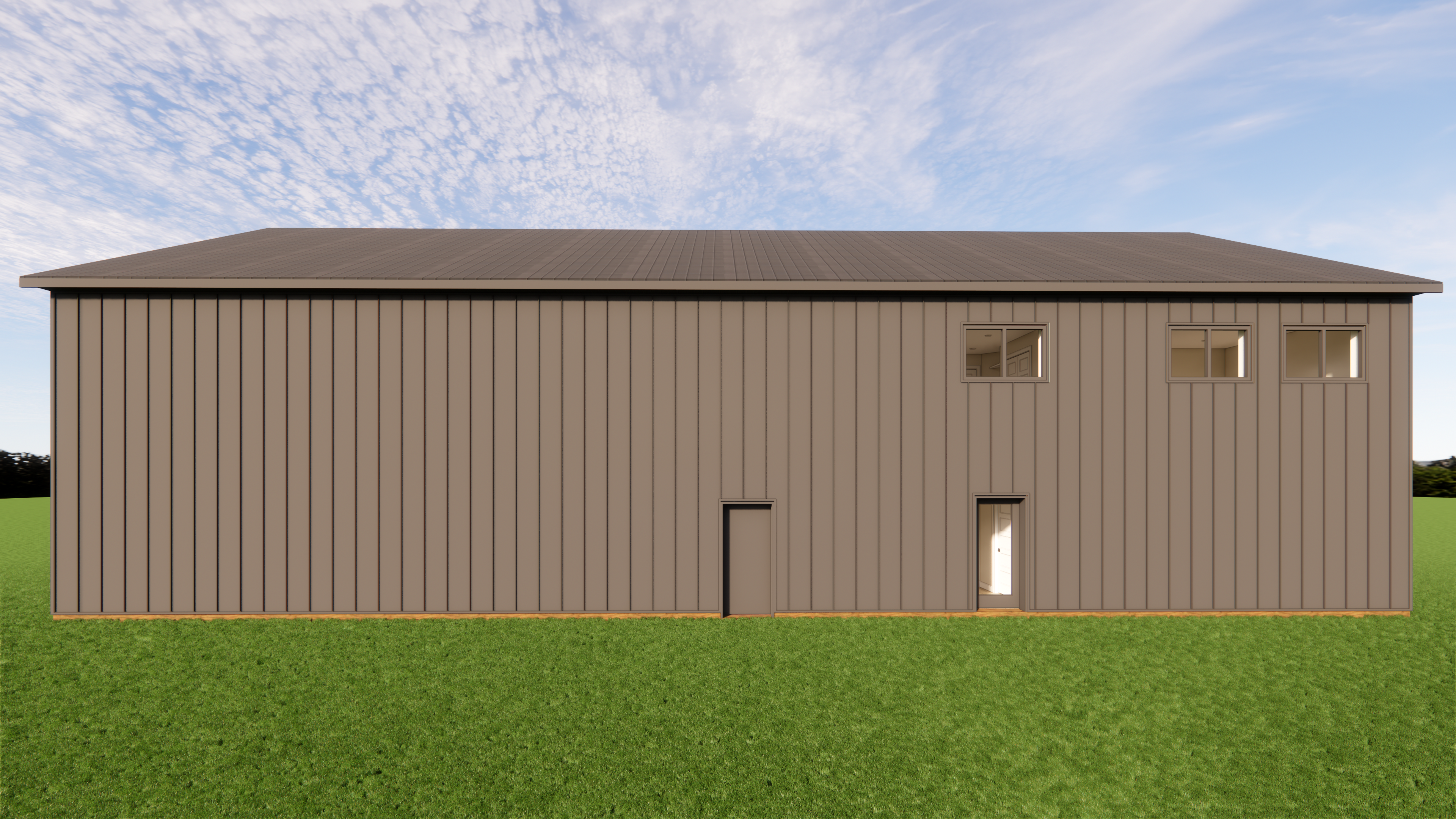 exterior rendering of a shop house