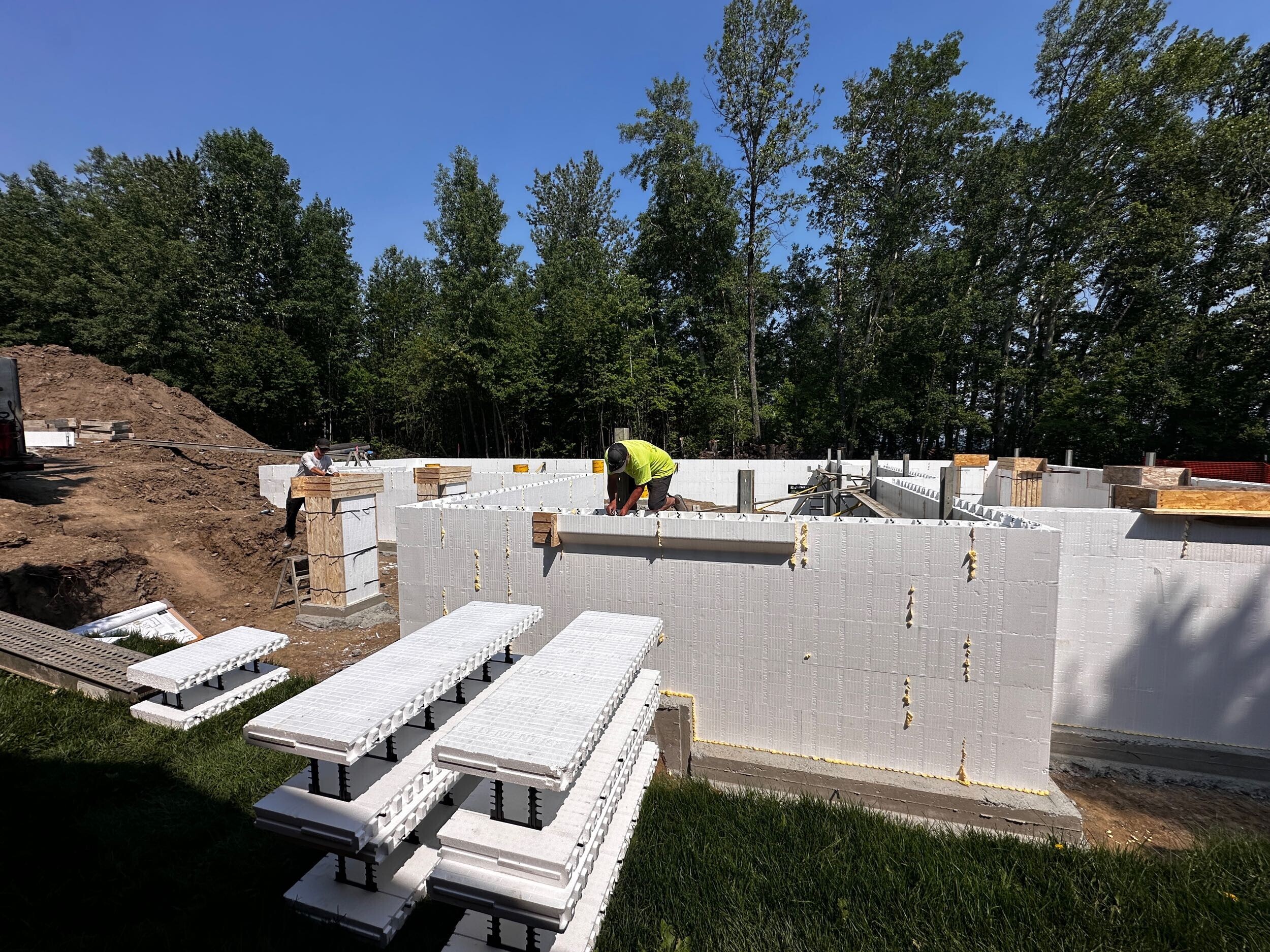 ICF house foundation