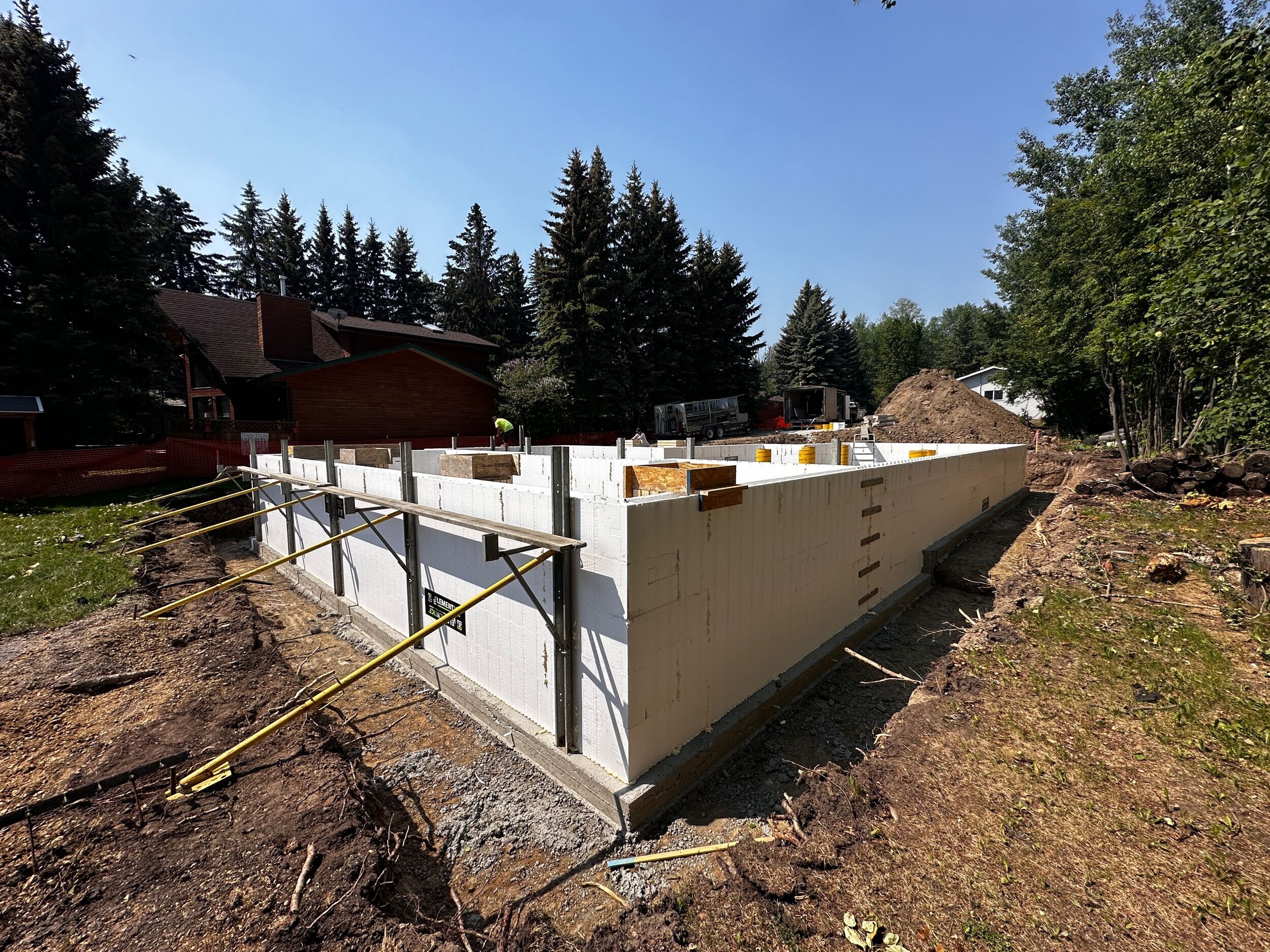 ICF house foundation