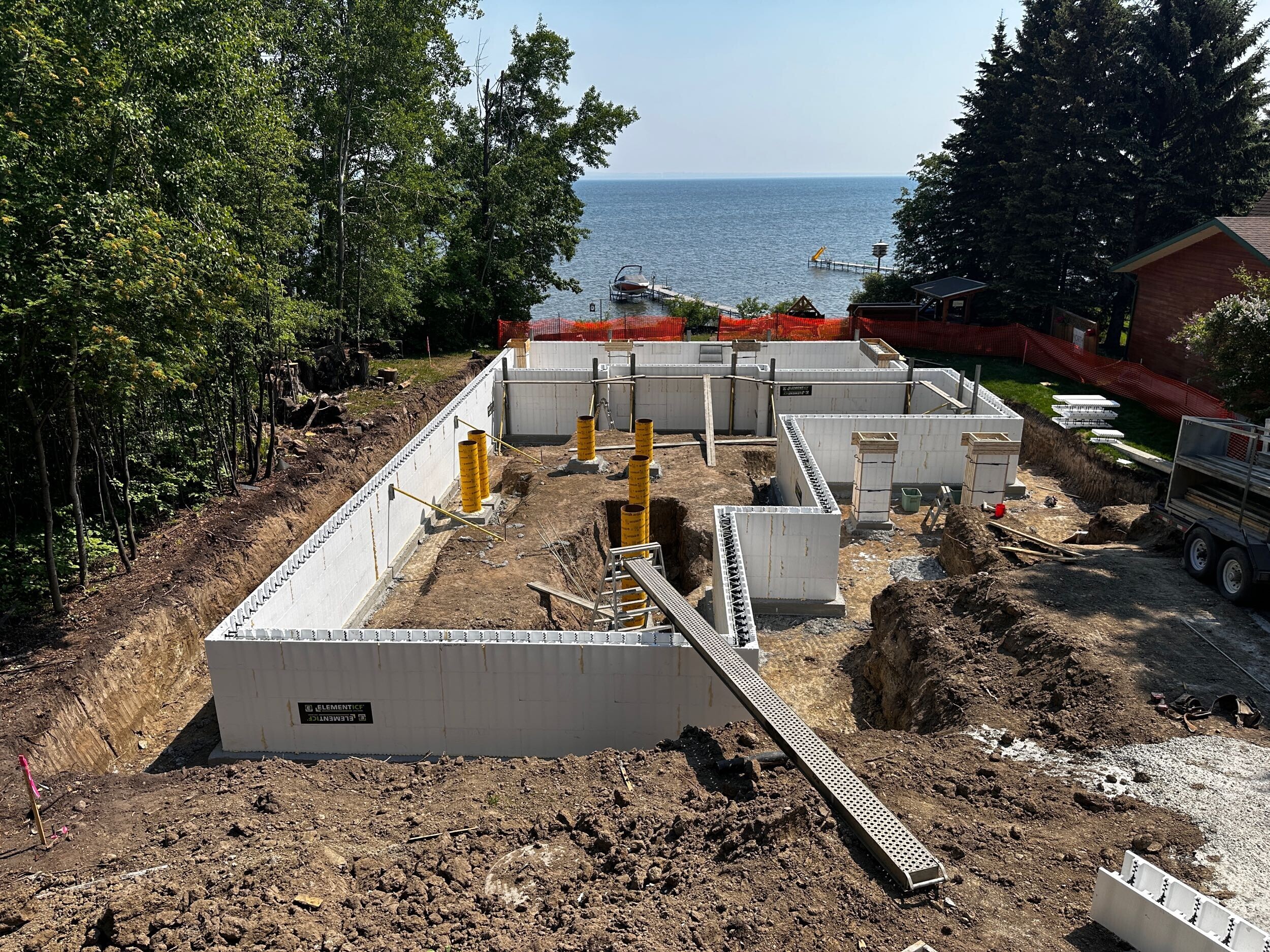 ICF house foundation