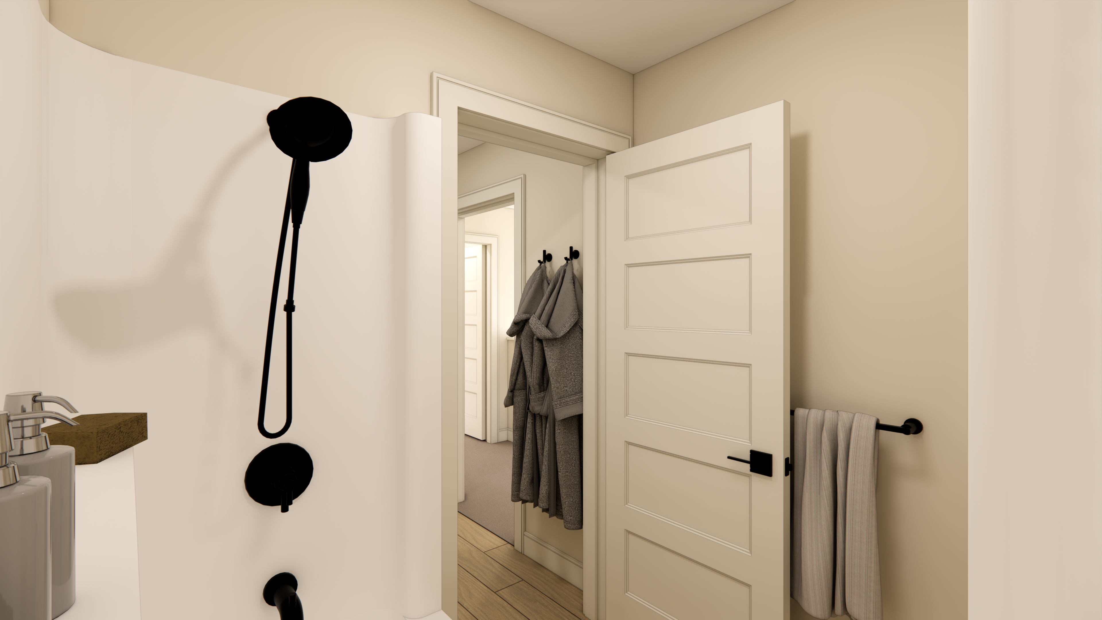 3D rendering of a bathroom