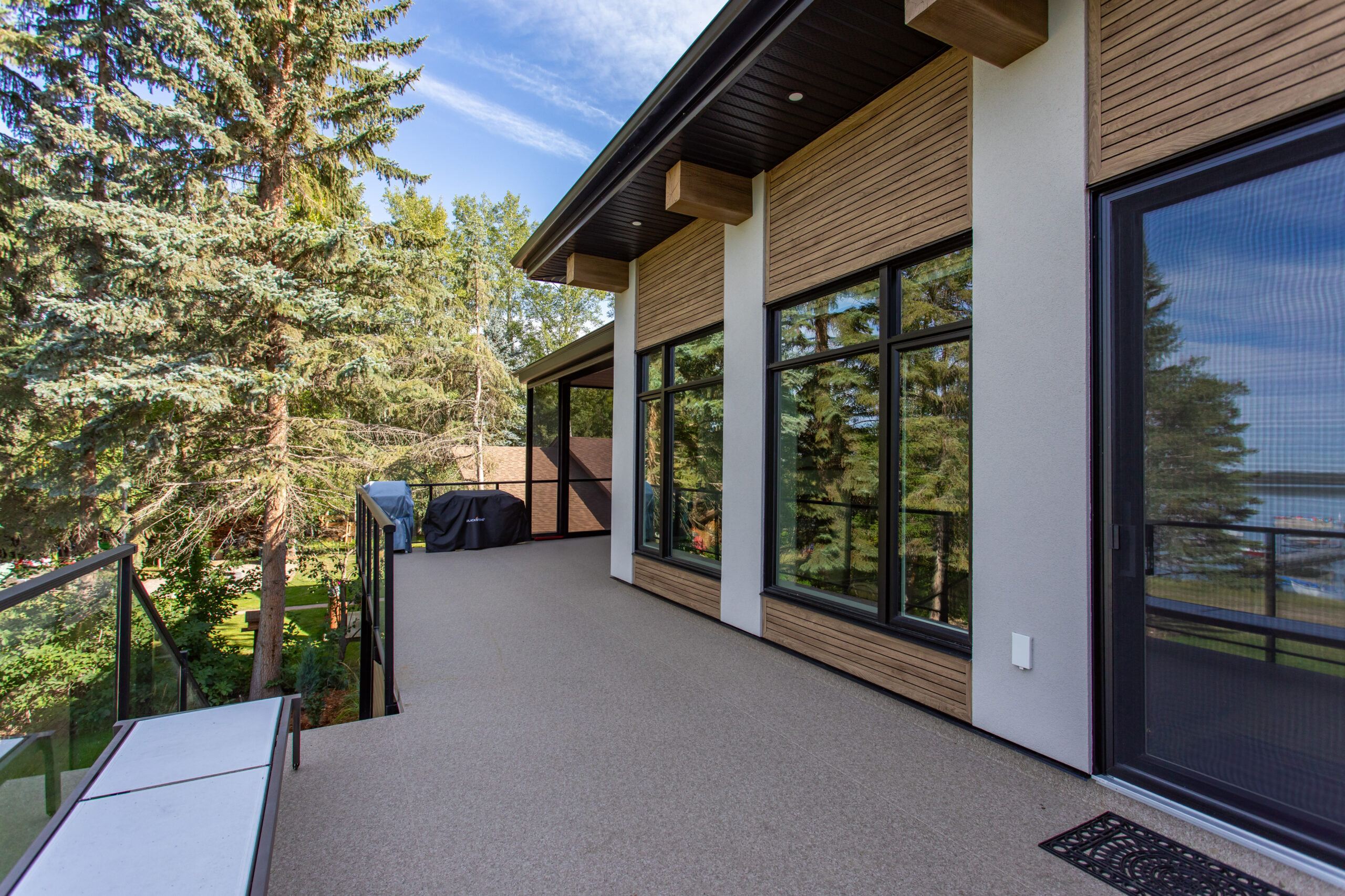 upper deck space of a net zero home
