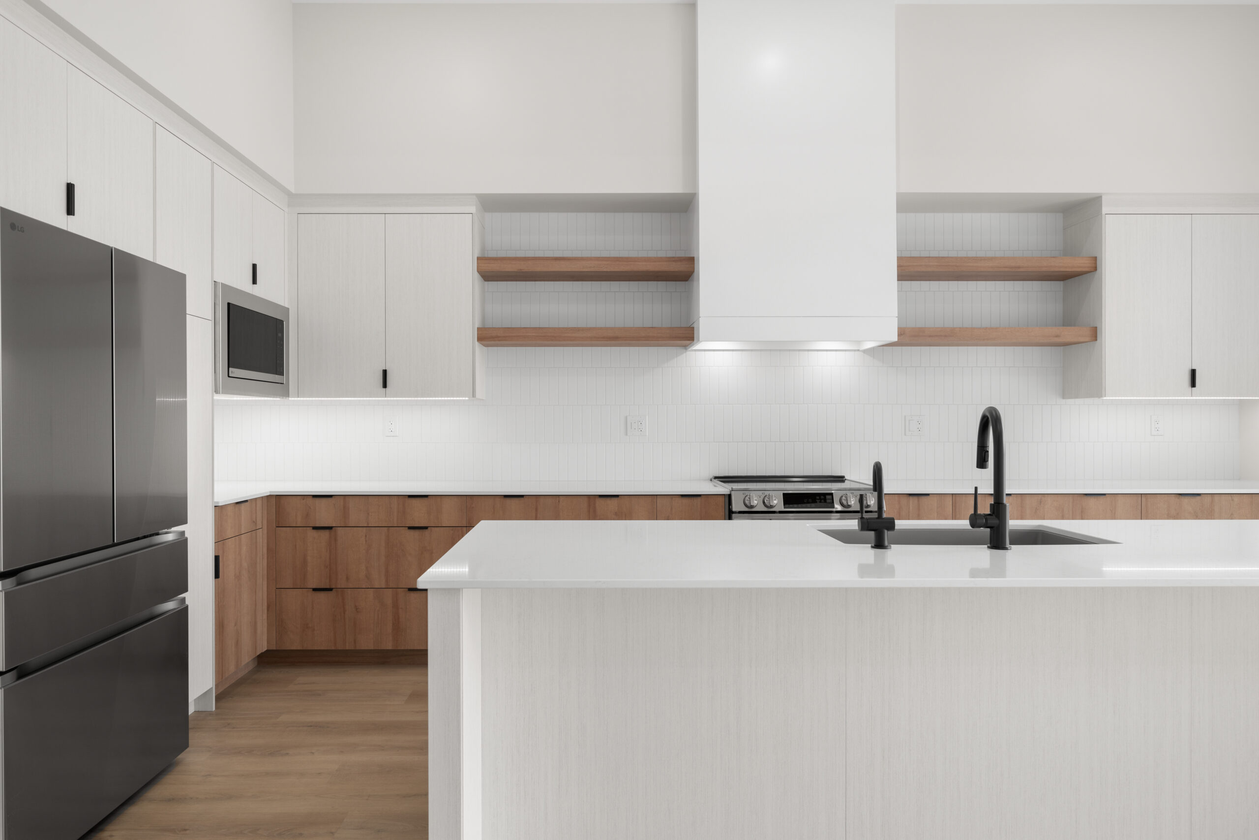 kitchen in a net zero home