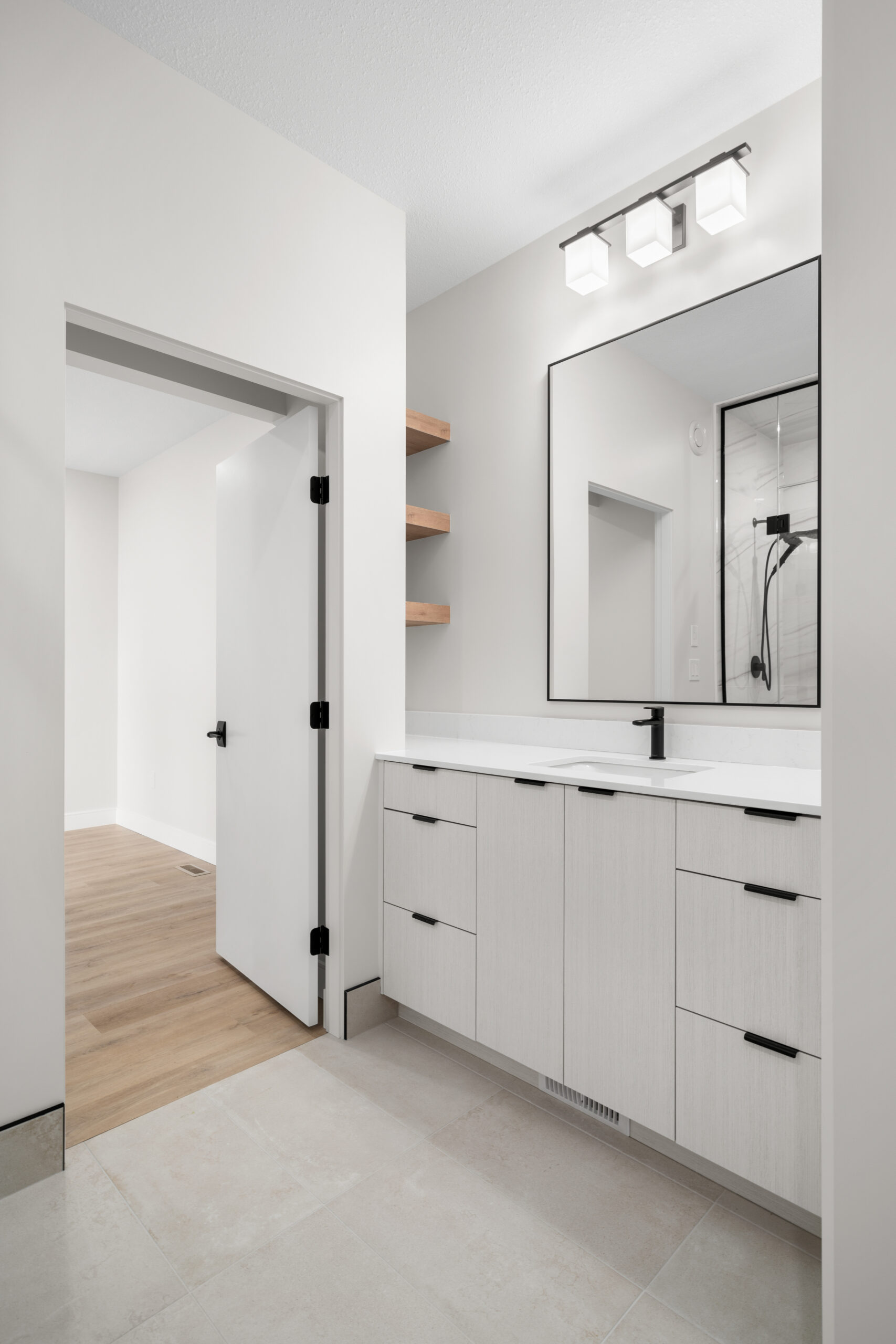 master ensuite in a net zero home