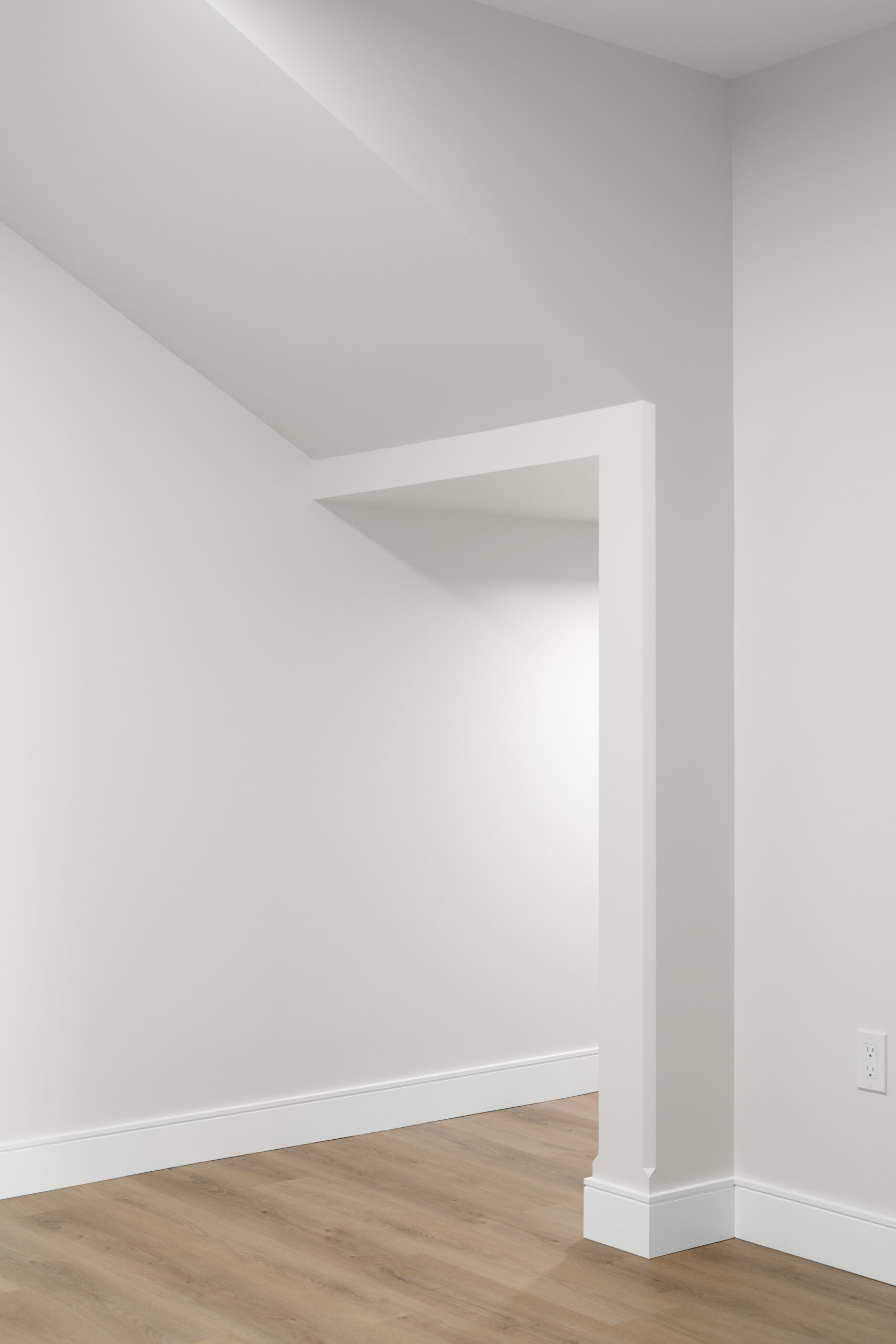 close-up details of a ceiling feature in a net zero home