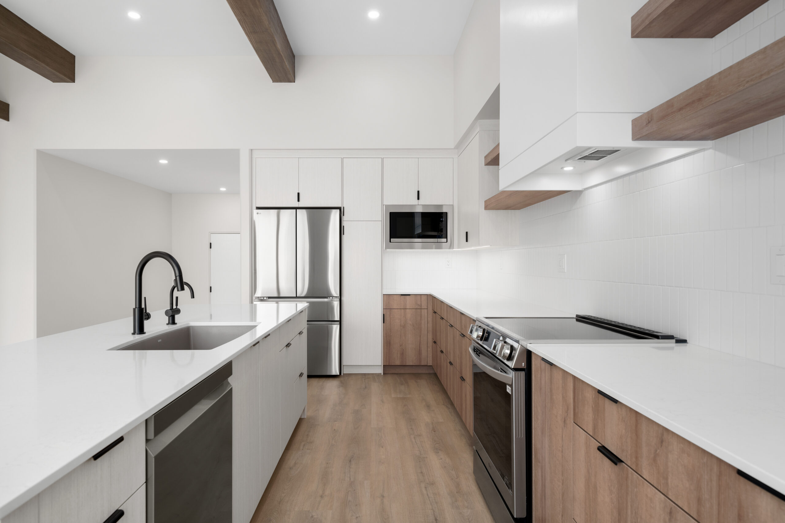kitchen in a net zero home