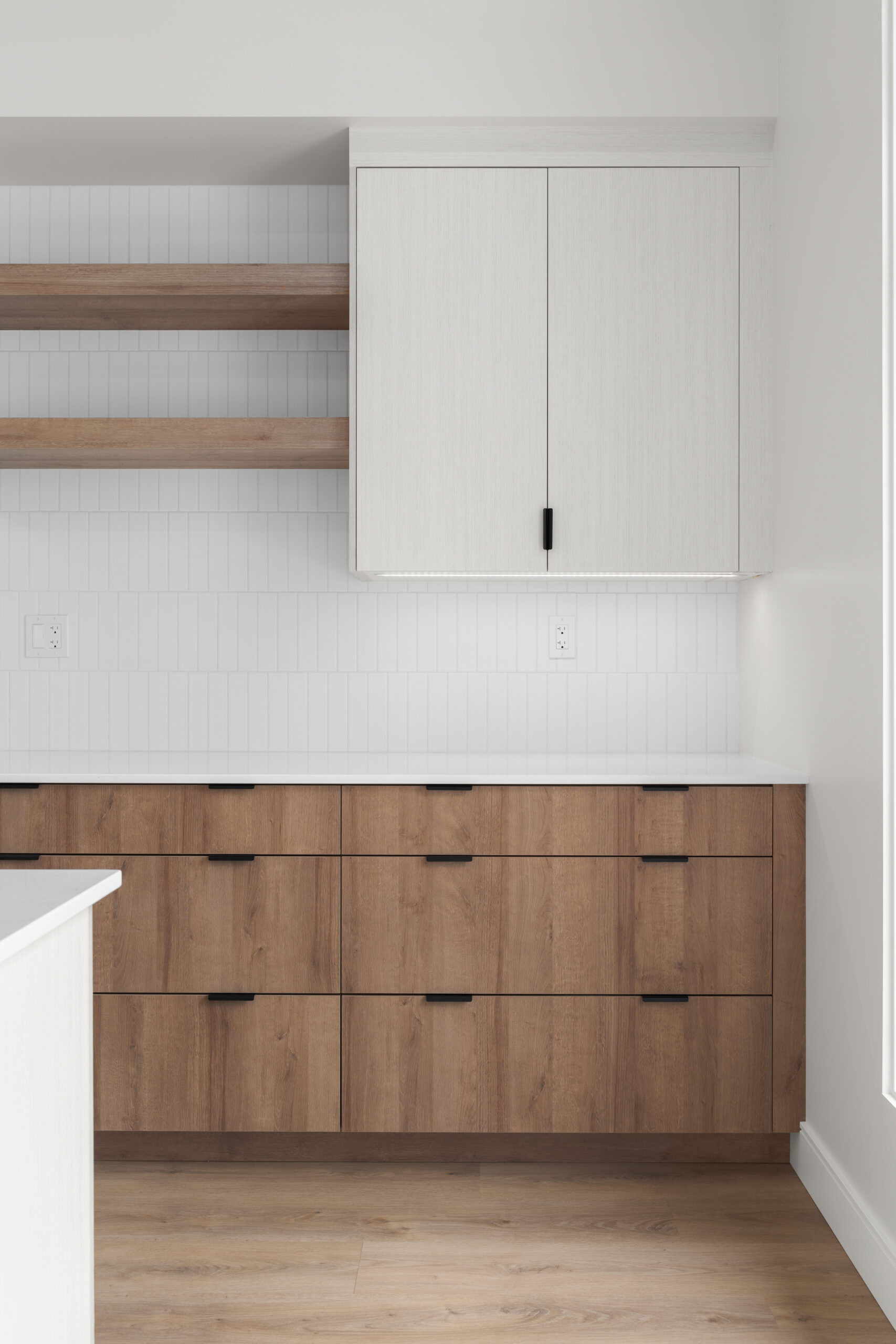 kitchen cabinetry in a net zero home